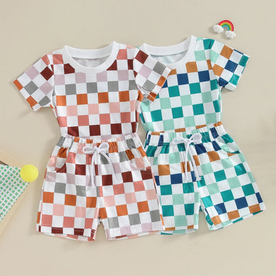 RAINBOW CHECKERS Summer Outfit
