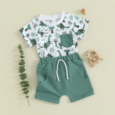DINOSAUR Teal Summer Outfit