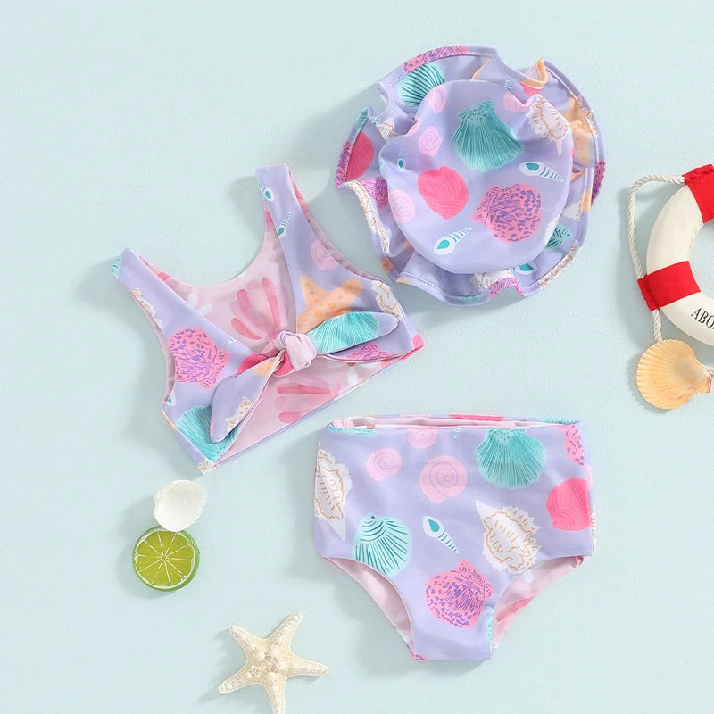 SEA SHELLS Bikini with Sun Hat