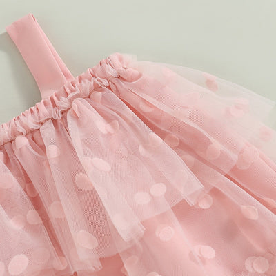 PENELOPE Polka Dot Layered Tulle Dress