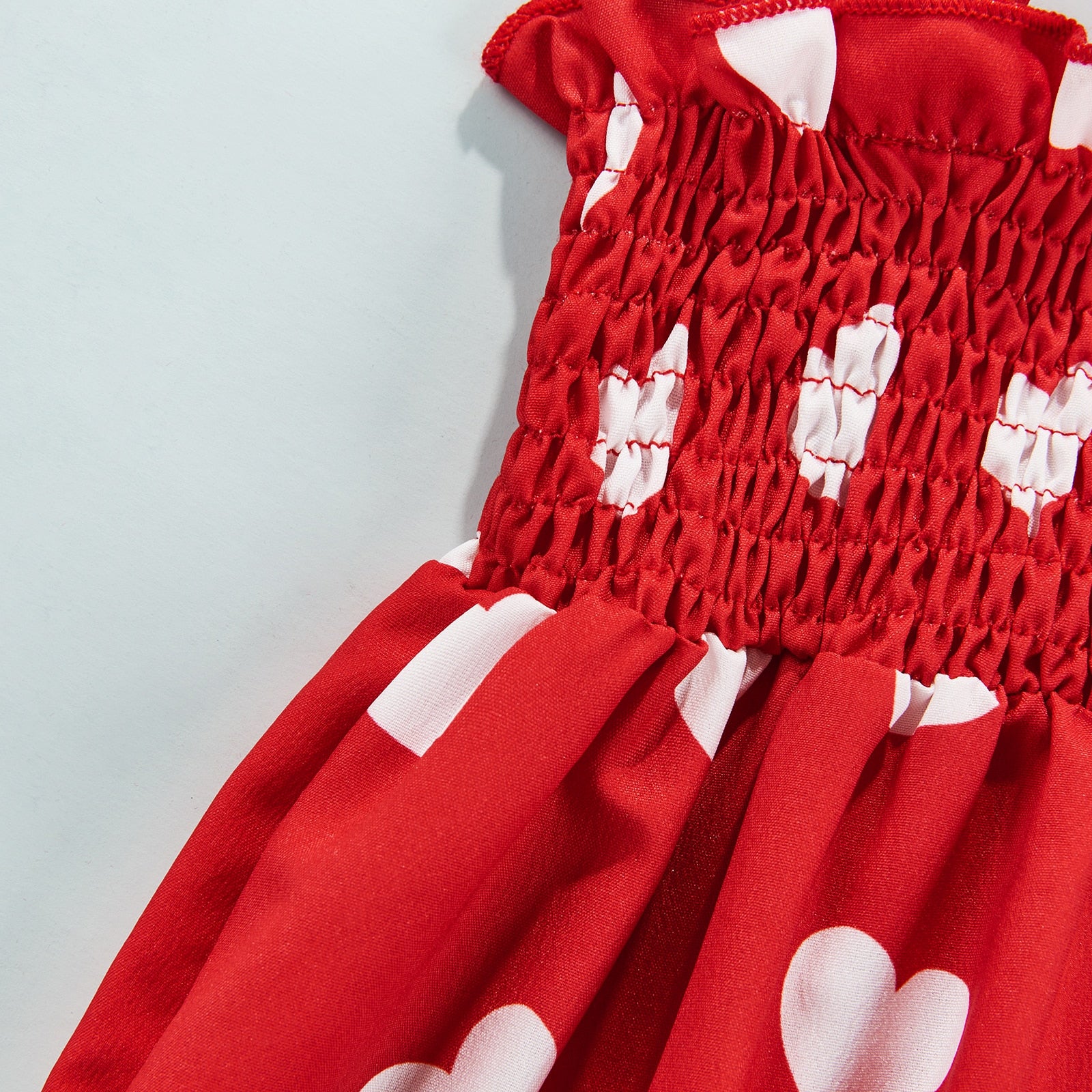 HEART Red Romper with Headband