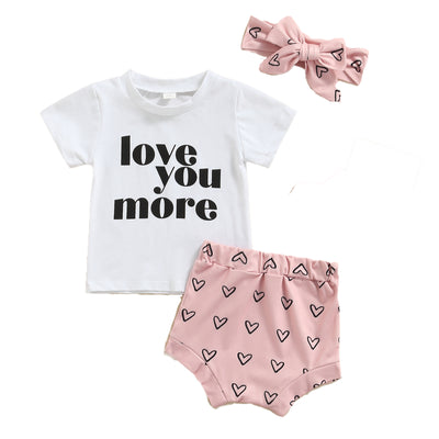 LOVE YOU MORE Outfit with Headband