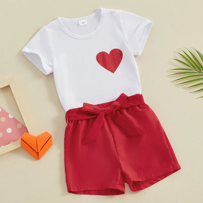 SWEETHEART Red Shorts Outfit