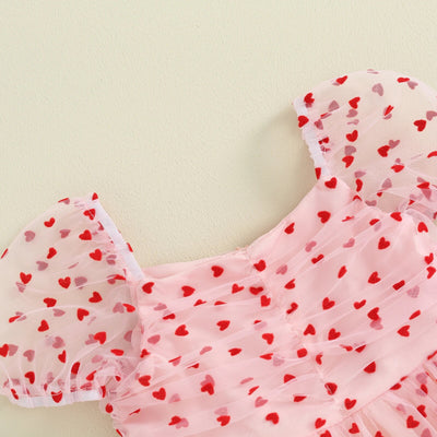 POLKA HEARTS Tulle Dress