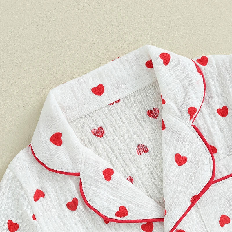 HEARTS Muslin Pyjamas