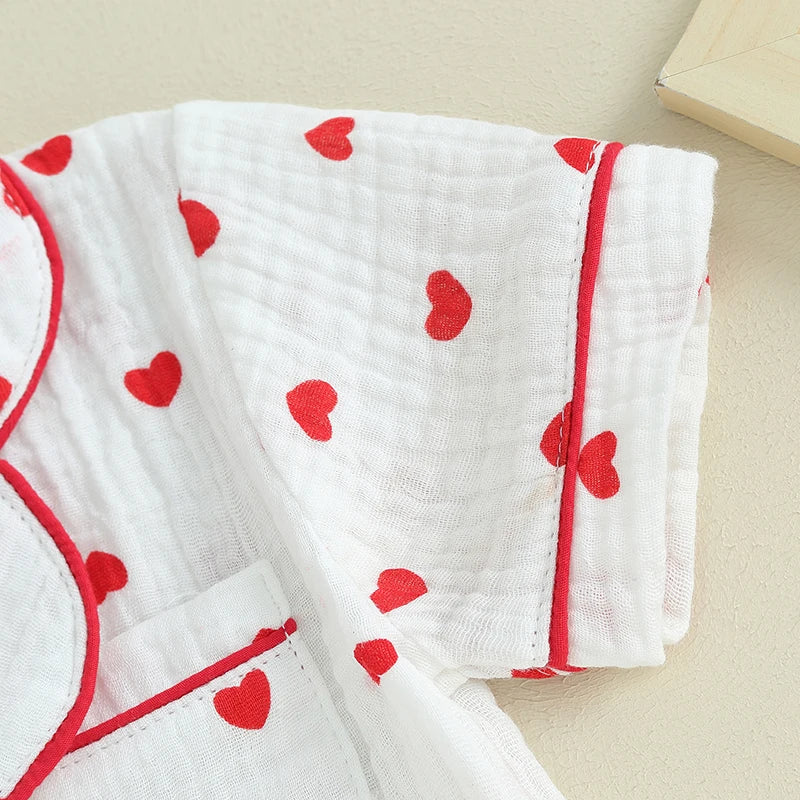 HEARTS Muslin Pyjamas