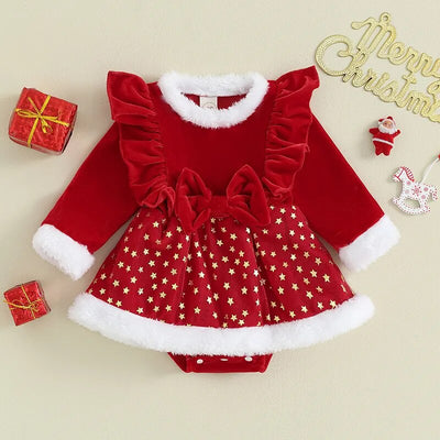 STARS Santa Romper Dress