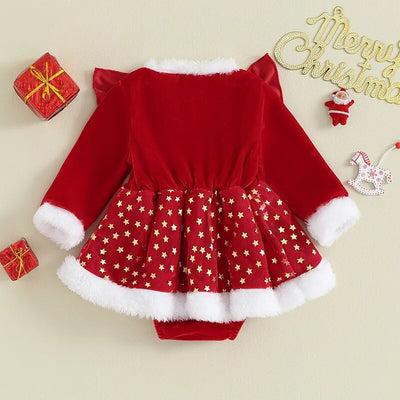 STARS Santa Romper Dress