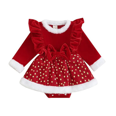 STARS Santa Romper Dress
