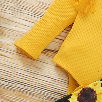 SUNFLOWER Yellow Outfit with Headband