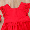 PRETTY IN RED Lace Dress