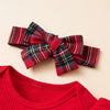 NATALIE Layered Plaid Overall Dress Outfit