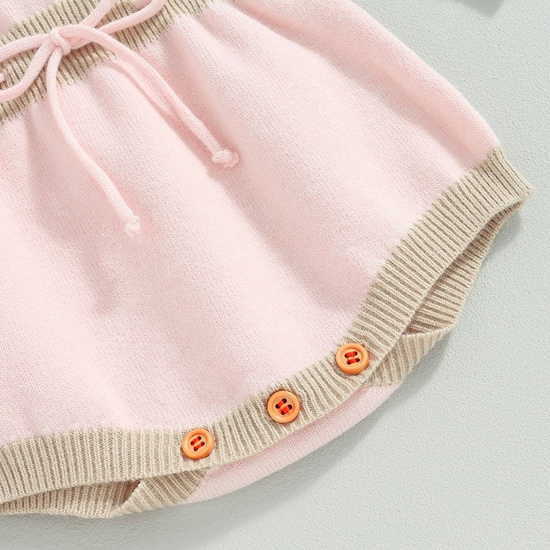 FLOWER FIELD Knitted Romper