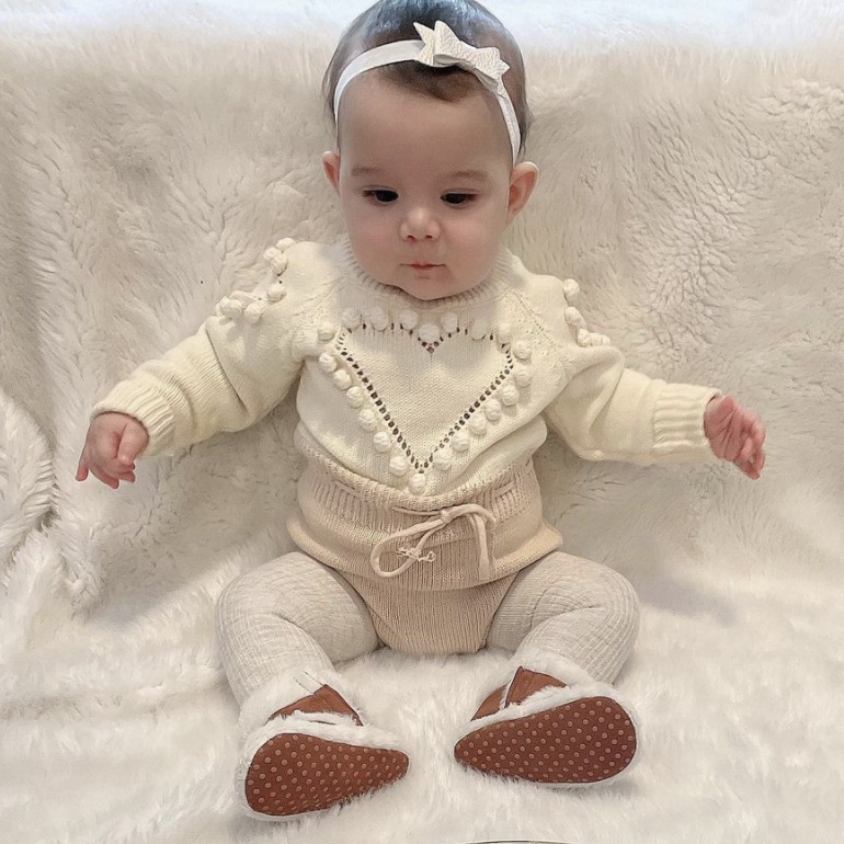 HEART Knitted Romper