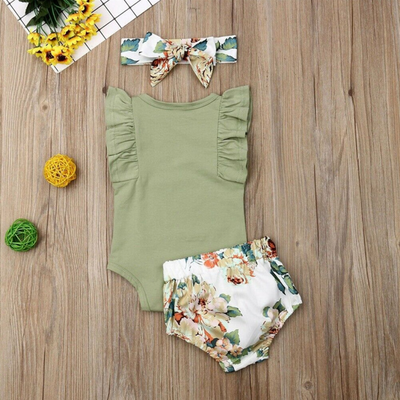 MOLLY Floral Outfit with Headband