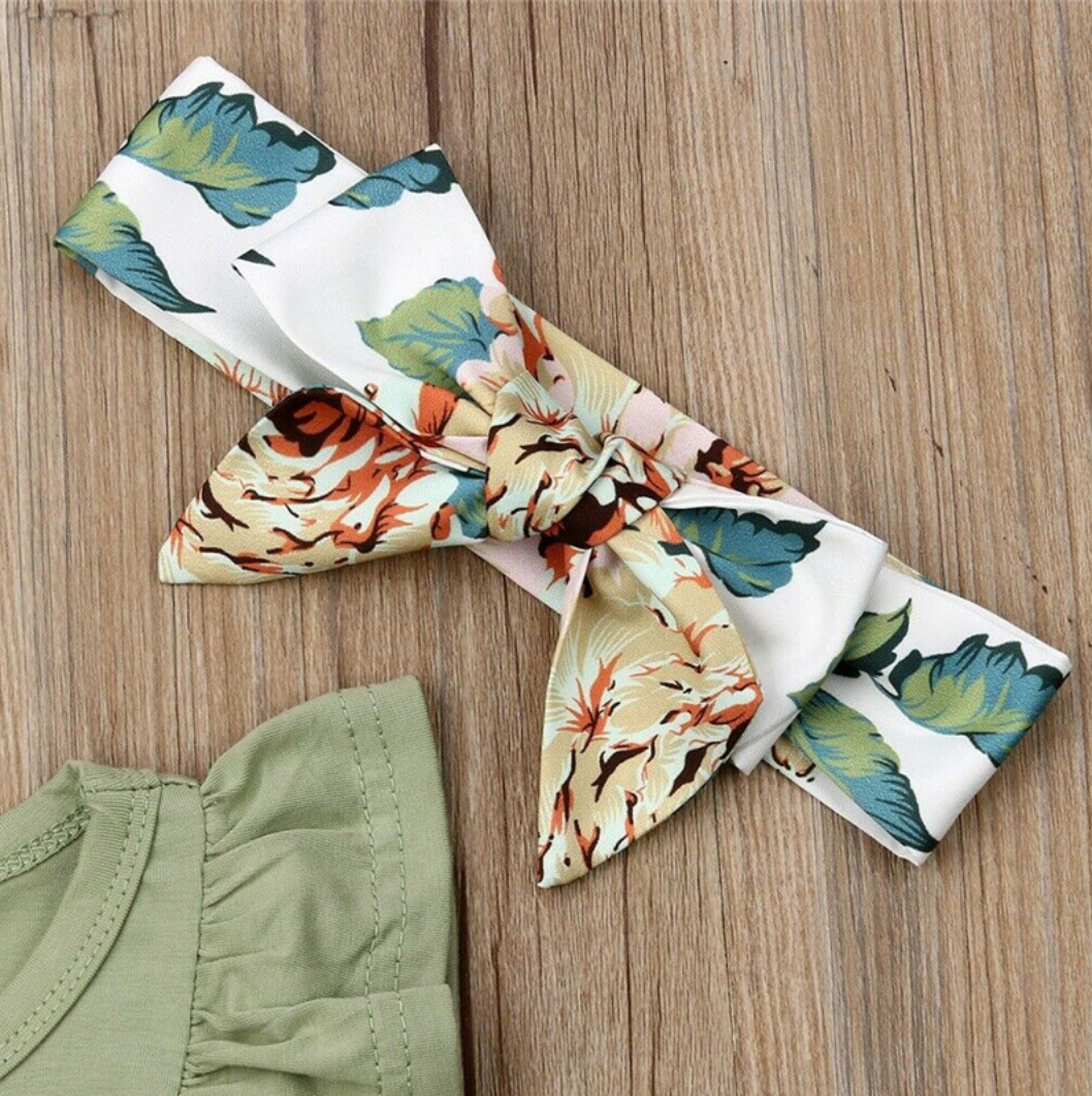MOLLY Floral Outfit with Headband