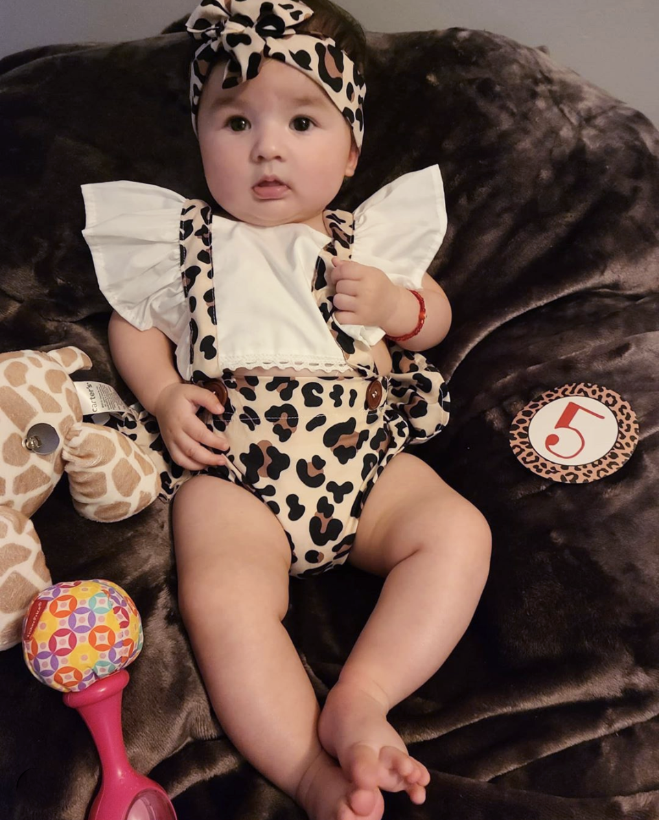 Leopard print 2025 romper baby