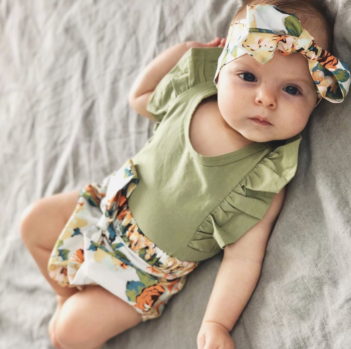 MOLLY Floral Outfit with Headband