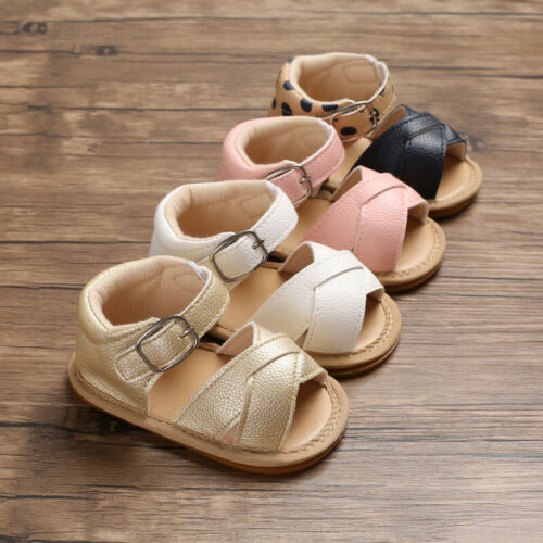 Summer Baby Girl Sandals Big Flower Soft Cotton Anti-slip Newborn Toddler  Princess Girl Shoes Elastic Baby Sandals