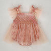 DAISY Checkered Tulle Romper