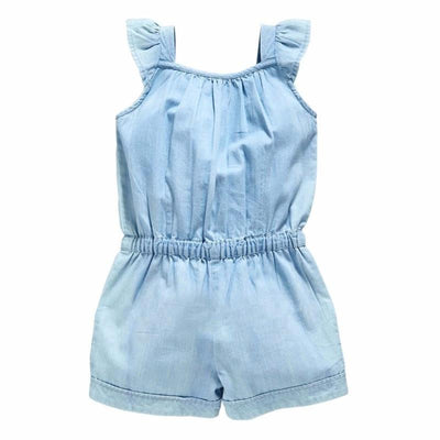 Girls Denim Jumpsuit