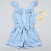 Girls Denim Jumpsuit