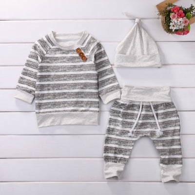 OLIVER Gray Striped Outfit