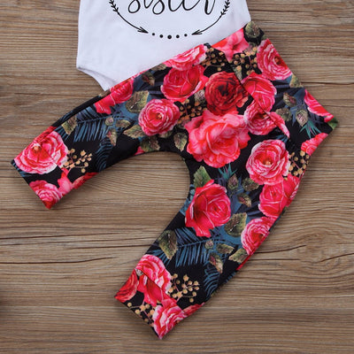 3 piece 'Little Sister' Roses Outfit