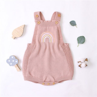RAINBOW Knitted Romper