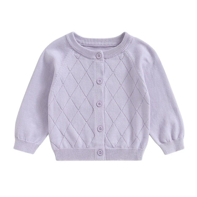 Lilac cardigan baby fashion girl