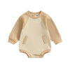 OSKER Waffle Knit Long-Sleeve Onesie