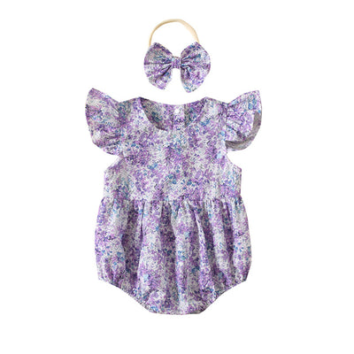 MEADOW Floral Romper with Headband