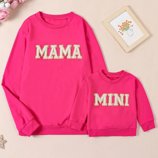 ちびmama*☺︎☺︎* MAMA & MINI Matching Sweatshirt - Hazel & Bo