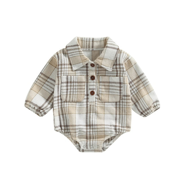 LOGAN Plaid Onesie Hazel Bo - Main Image