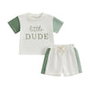 LITTLE DUDE Color Block Summer Outfit