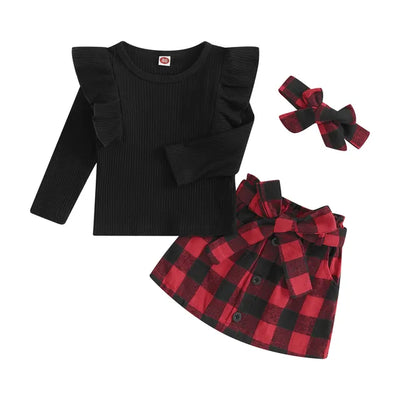 LUCIA Plaid Skirt Outfit