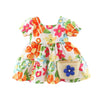 DAPHNE Flower Dress with Purse