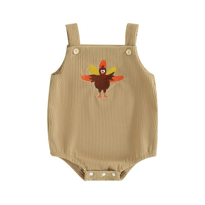 THANKSGIVING Corduroy Romper