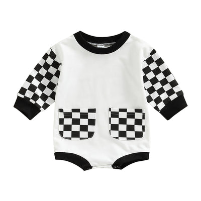 RACER Checkered Pocket Onesie
