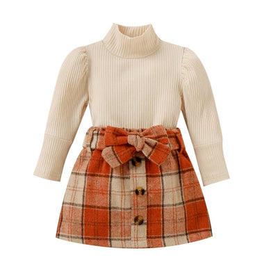 REBECCA Plaid Skirt Outfit