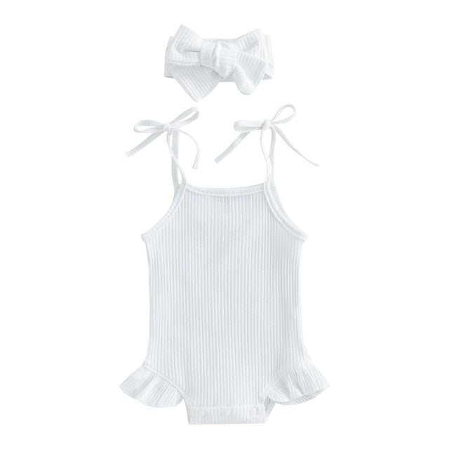 SOPHIE Summer Ruffle Onesie with Headband