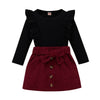 MAEVE Corduroy Skirt Outfit