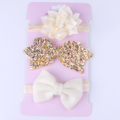 GLITTER 3 Piece Headband Set