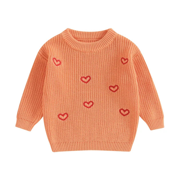 LITTLE HEARTS Knitted Sweater