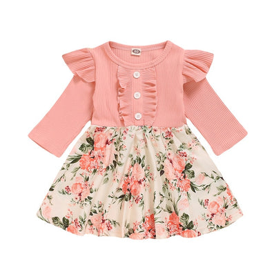 CLAIRE Floral Ruffle Dress
