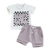 DADDY'S GIRL Checkers Summer Outfit