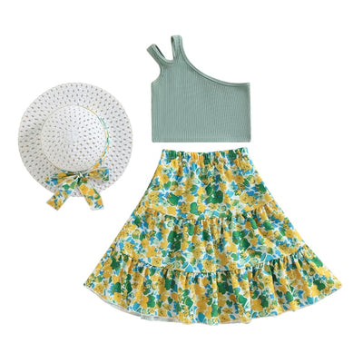 LILLYBELLE Skirt Set with Sun Hat