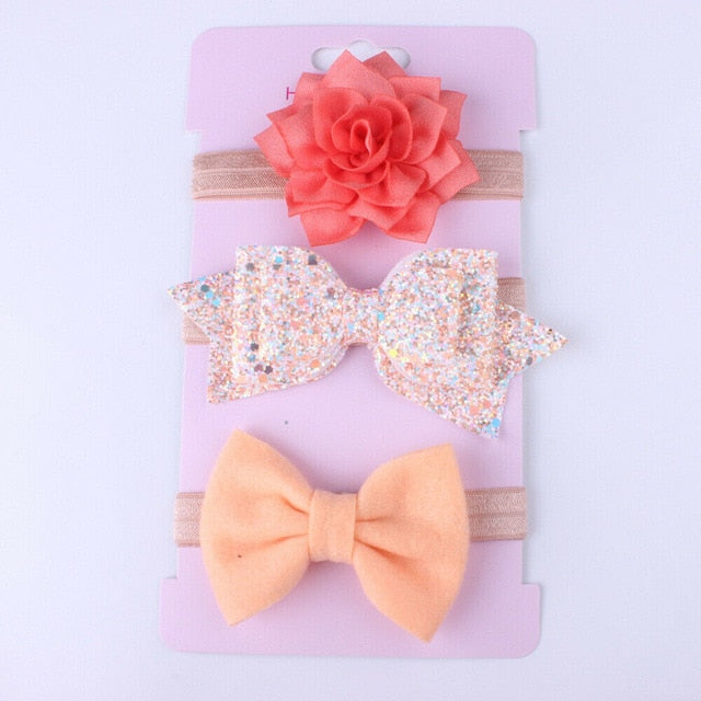 GLITTER 3 Piece Headband Set