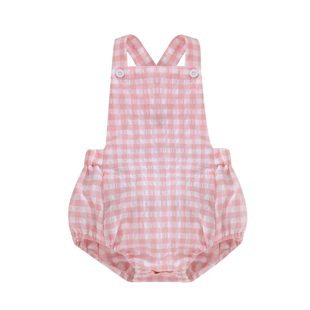 PAULINA Checkered Romper