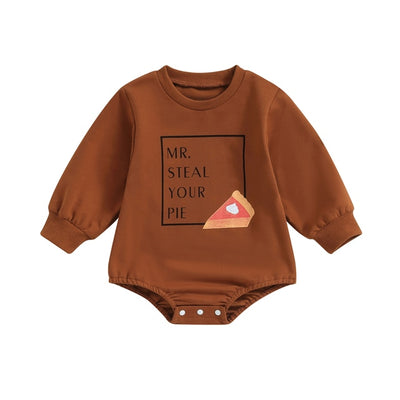 MR. STEAL YOUR PIE Long-Sleeve Onesie